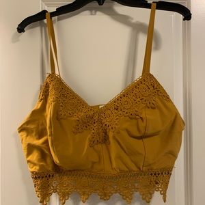 Mustard color bralette